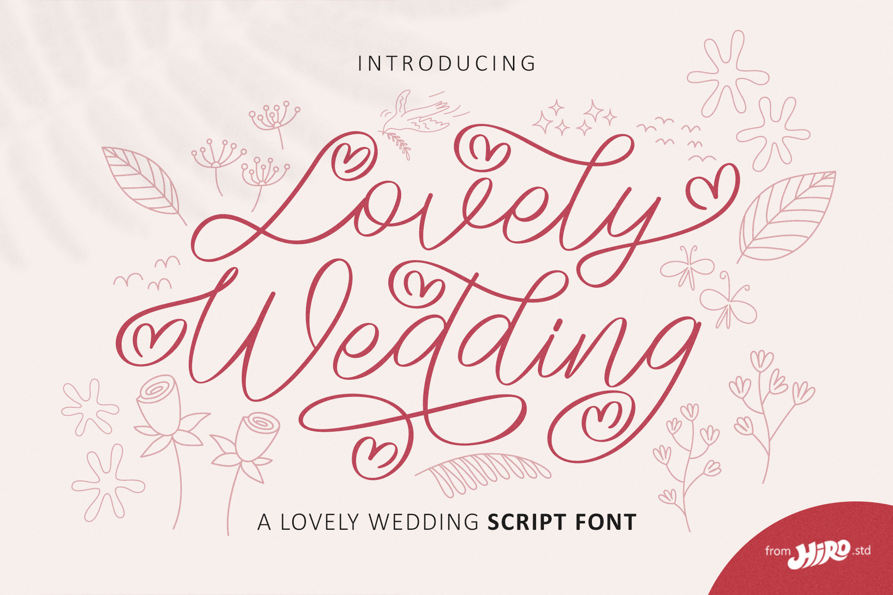 Lovely Wedding — wedding font preview