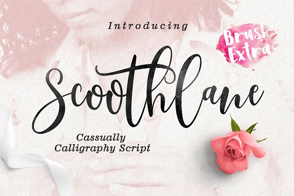 Scoothlane — wedding font preview